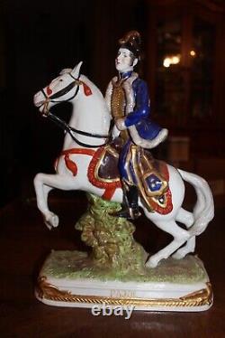 1 Scheibe Alsbach Porcelain Figurine Napoleon Soldier Pierre Claude Pajol 11.5