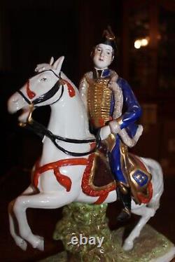 1 Scheibe Alsbach Porcelain Figurine Napoleon Soldier Pierre Claude Pajol 11.5