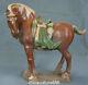 10.6 Old Dynasty Tangsancai Porcelain Fengshui Folk Zodiac Horse Animal Statue