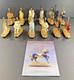 12 Franklin Mint World Of Carousel Horses Complete Set Porcelain 24k Gold Papers