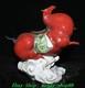 12 Old Chinese Dynasty Wucai Porcelain Fengshui 12 Zodiac Horse Animal Statue