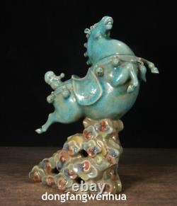 12 Porcelain Ceramic Figurine Fengshui Tang Horse Success Auspicious Statue