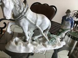 12 Schaubach Figural Figurine Vtg German Porcelain Horse/Farmer Wachsmuth Exc