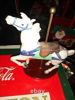 12 Vintage 1990 The Franklin Mint Carousel Animal Horse With carousel