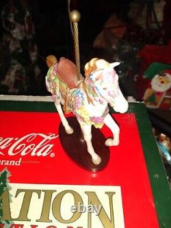 12 Vintage 1990 The Franklin Mint Carousel Animal Horse With carousel