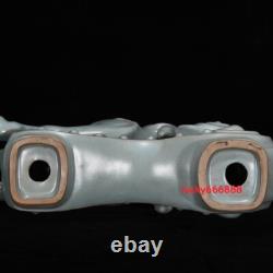 13.7 china historic song dynasty ru kiln porcelain sky cyan glaze horse statues