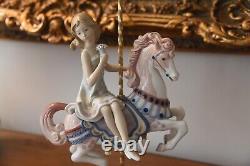 15'' Tall Lladro 1469 Carousel Girl Special Edition! Lladro Horse Rider 1985