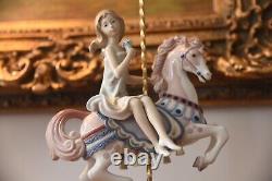 15'' Tall Lladro 1469 Carousel Girl Special Edition! Lladro Horse Rider 1985