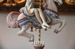 15'' Tall Lladro 1469 Carousel Girl Special Edition! Lladro Horse Rider 1985