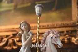 15'' Tall Lladro 1469 Carousel Girl Special Edition! Lladro Horse Rider 1985