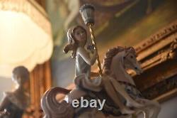 15'' Tall Lladro 1469 Carousel Girl Special Edition! Lladro Horse Rider 1985