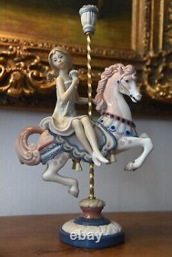 15'' Tall Lladro 1469 Carousel Girl Special Edition! Lladro Horse Rider 1985