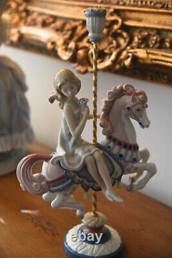 15'' Tall Lladro 1469 Carousel Girl Special Edition! Lladro Horse Rider 1985