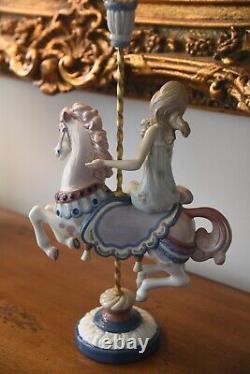 15'' Tall Lladro 1469 Carousel Girl Special Edition! Lladro Horse Rider 1985