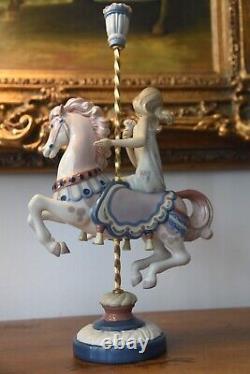 15'' Tall Lladro 1469 Carousel Girl Special Edition! Lladro Horse Rider 1985