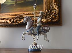 15'' Tall Lladro 1470 Carousel Boy Lladro Horse Rider 1985