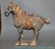 17.2 Old China Tangsancai Pottery Porcelain Fengshui Luck Animal Horse Statue