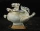 19 Cm China Jun Kiln Porcelain Horse Statue Pottery Animal Sculpture