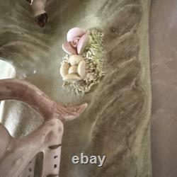 1950s Capodimonte Porcelain Horse Drawn Royal Cinderella Carriage Italy