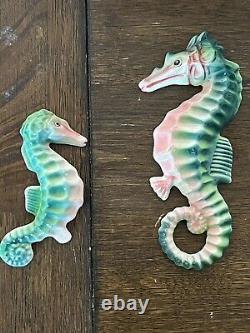 1955 TWO RARE Seahorses By Norcrest