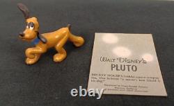 1956 Vintage Hagen Renaker Disney Pluto With White on Eyes, Original card