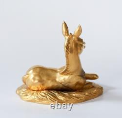 1970s Edward Marshall Boehm Gem Gold Porcelain COLT Equestrian Horse Figurine
