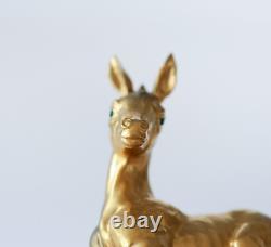 1970s Edward Marshall Boehm Gem Gold Porcelain COLT Equestrian Horse Figurine
