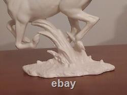 1972 GOEBEL W Germany RUNNING HORSE Porcelain 12 WHITE BEAUTY Figurine 3230227