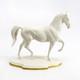 1981 Franklin Mint'spanish Riding School Passage' Bisque Figurine