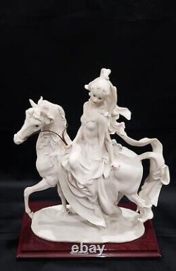 1985 Giuseppe Armani Florence Figurine LADY ON HORSE