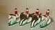 1986 Pia Bone China Set Of 4 English Fox Hunt Horse Napkin Rings