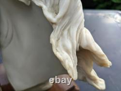 1989 AURO BALCARI Fine Porcelain White Stallion Horse Head Sculpture Italy