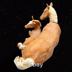 1991 Vintage HOMCO Large Figurine Mare Horse 8799 USA Horse Mother Baby 8T 11W