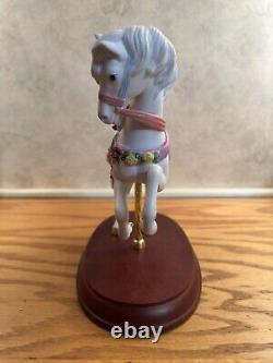 1993 VINTAGE Lenox ROSE PRANCER Carousel Horse Fine Porcelain Figurine HTF