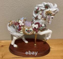 1995 LENOX Annual Christmas Carousel Horse, New In Original Box Never Displayed