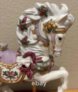 1995 LENOX Annual Christmas Carousel Horse, New In Original Box Never Displayed