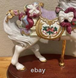 1995 LENOX Annual Christmas Carousel Horse, New In Original Box Never Displayed