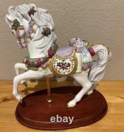 1995 LENOX Annual Christmas Carousel Horse, New In Original Box Never Displayed