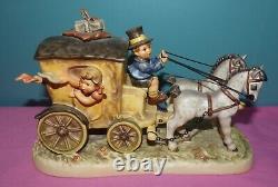 1997 Goebel Hummel Fond Good-bye Figurine, Hum #660 Horse & Carriage