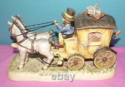 1997 Goebel Hummel Fond Good-bye Figurine, Hum #660 Horse & Carriage