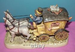 1997 Goebel Hummel Fond Good-bye Figurine, Hum #660 Horse & Carriage