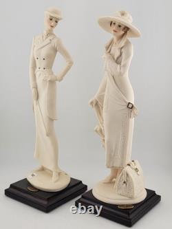 2 Giuseppe Armani Horse Woman & Reina Figurine Florence Italy 10 Capodimonte