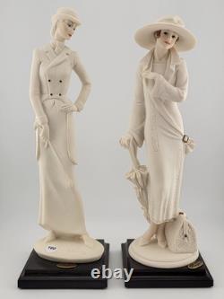 2 Giuseppe Armani Horse Woman & Reina Figurine Florence Italy 10 Capodimonte