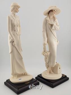 2 Giuseppe Armani Horse Woman & Reina Figurine Florence Italy 10 Capodimonte