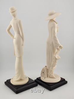 2 Giuseppe Armani Horse Woman & Reina Figurine Florence Italy 10 Capodimonte