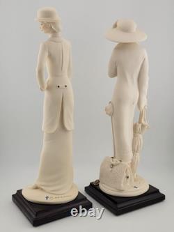 2 Giuseppe Armani Horse Woman & Reina Figurine Florence Italy 10 Capodimonte