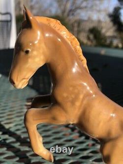 (2) Hutschenreuther Kunstabteilung Leaping Foal Colt Horse Figure Germany AS IS