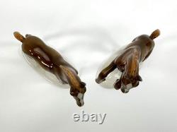 2 vtg Lorenz Hutschenreuther Porclain Foal Horses MINT original Labels Germany
