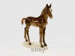 2 vtg Lorenz Hutschenreuther Porclain Foal Horses MINT original Labels Germany