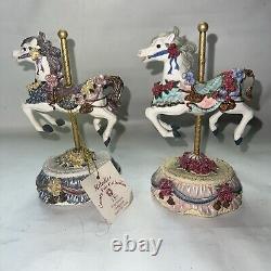 20 Heritage House Melodies County Fair Collection Carousel Musical Horses Boxes